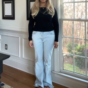 Wrangler Light Blue Flare Jeans